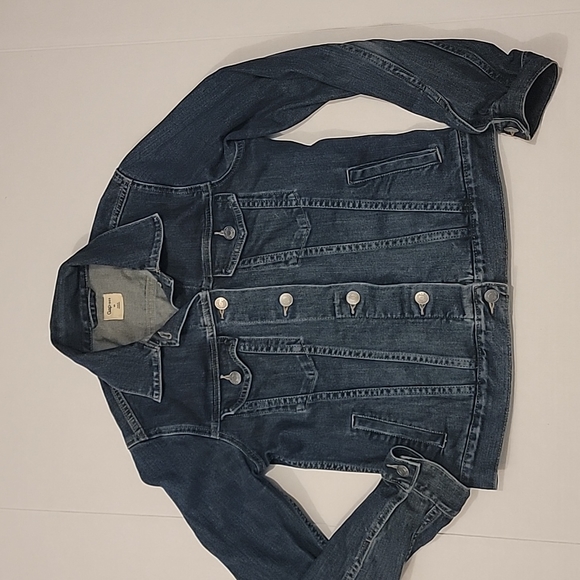 GAP Icon Jean Jacket Cotton Spandex Stretch Blend Denim Women's XS - Picture 1 of 16